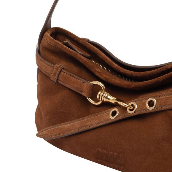 Miu Miu Women Aventure Suede Shoulder Bag - Picture 4 of 4
